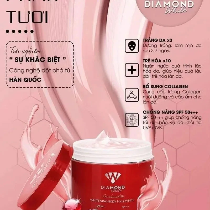 White Skin Body Kem 250g Whitening, Moisturizes, Tightens Pores, Soothes  And Delivers a Naturally Radiant Complexion ﻿