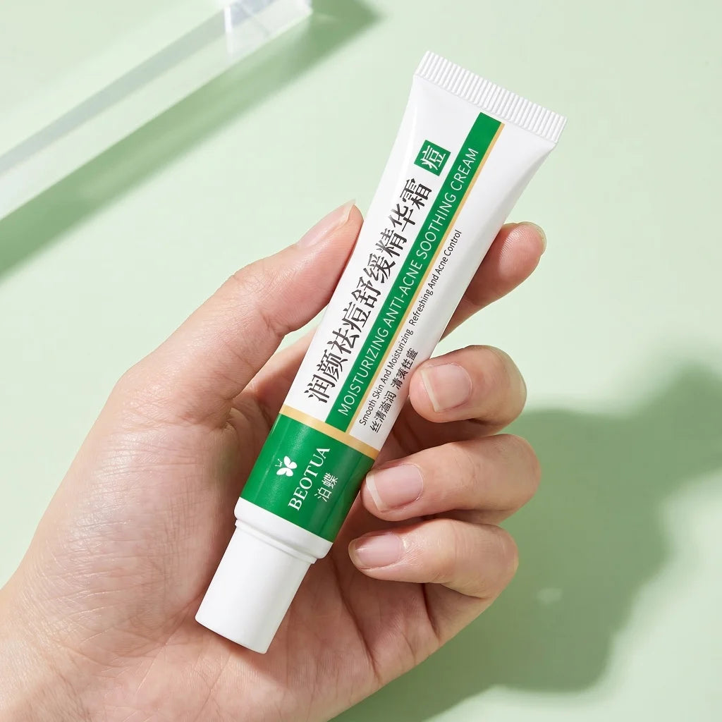 Skin Soothing Cream Moisturizing Refreshing Oil Control Facial Care Cream for Blemish Rough Uneven Breakout Skin
