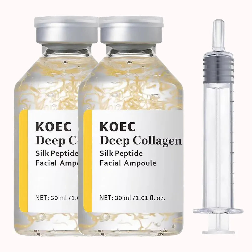 Korean Silk Collagen Essence Serum Deep Peptide Intensive Revitalizing Face Cream Firming Lifting Skin Care 30ml