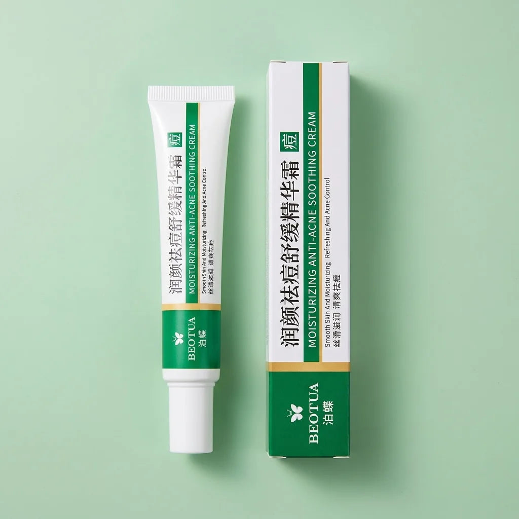 Skin Soothing Cream Moisturizing Refreshing Oil Control Facial Care Cream for Blemish Rough Uneven Breakout Skin
