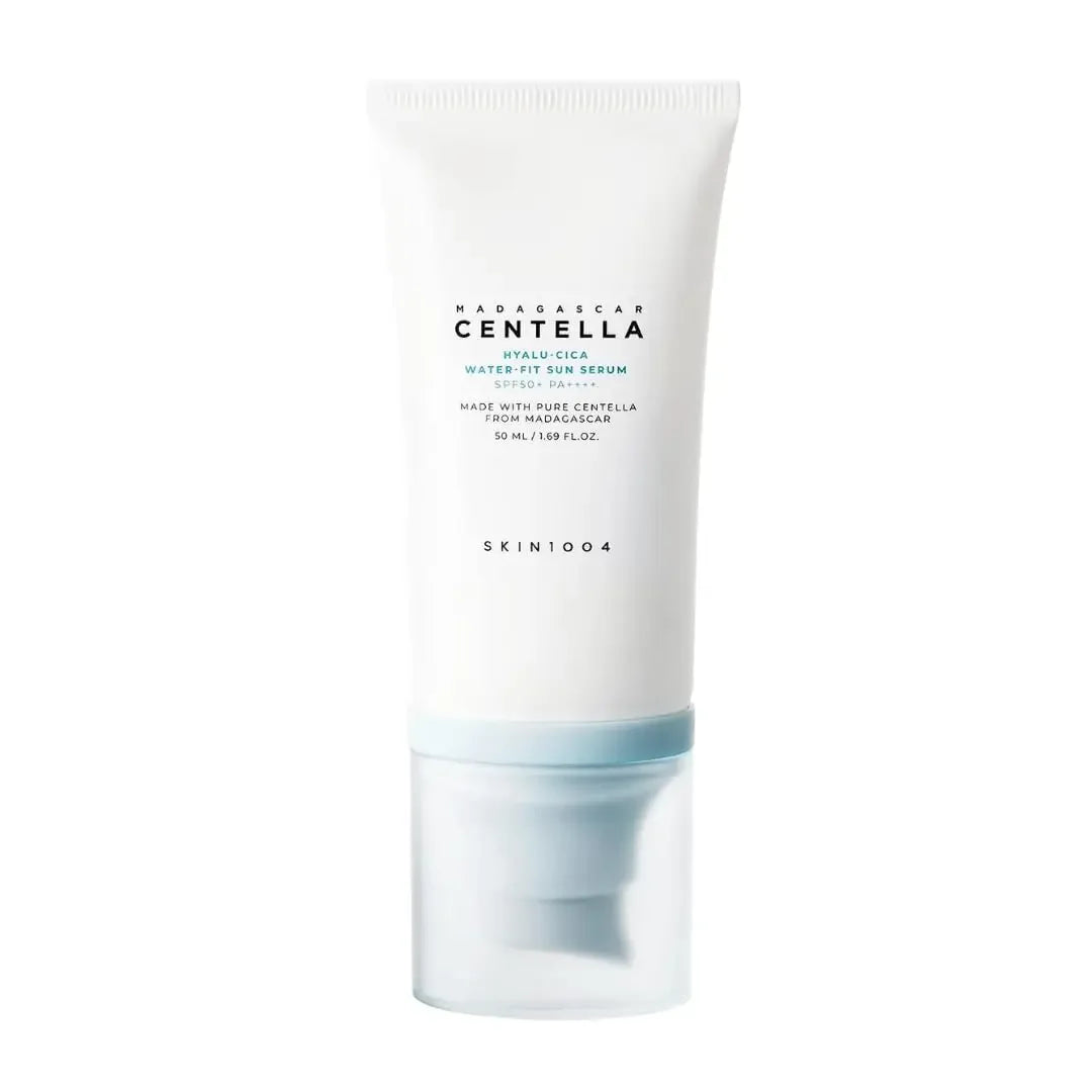 Korean Skincare Centella Sun Serum SPF50+ - Hyaluronic Acid UV Protection, Sensitive Skin